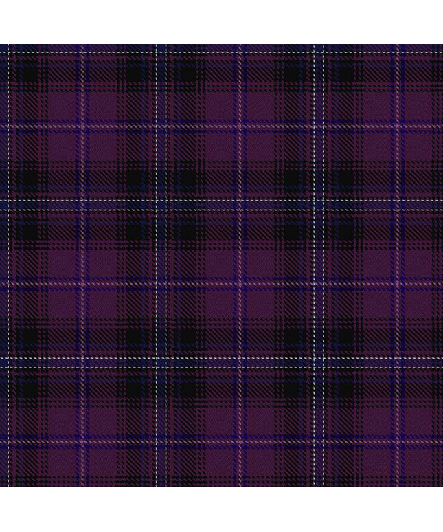 Passion of Scotland Purple Tartan pattern displayed on a high-quality kilt, showcasing its majestic and elegant design
