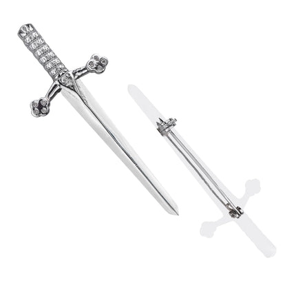 Scottish Kilt Pin for men | Bruce Sword Chrome