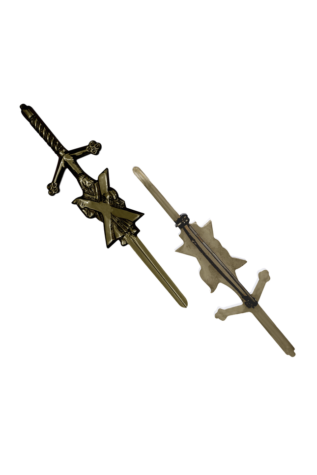 Antique St Andrew kilt pin with St Andrew's Cross design