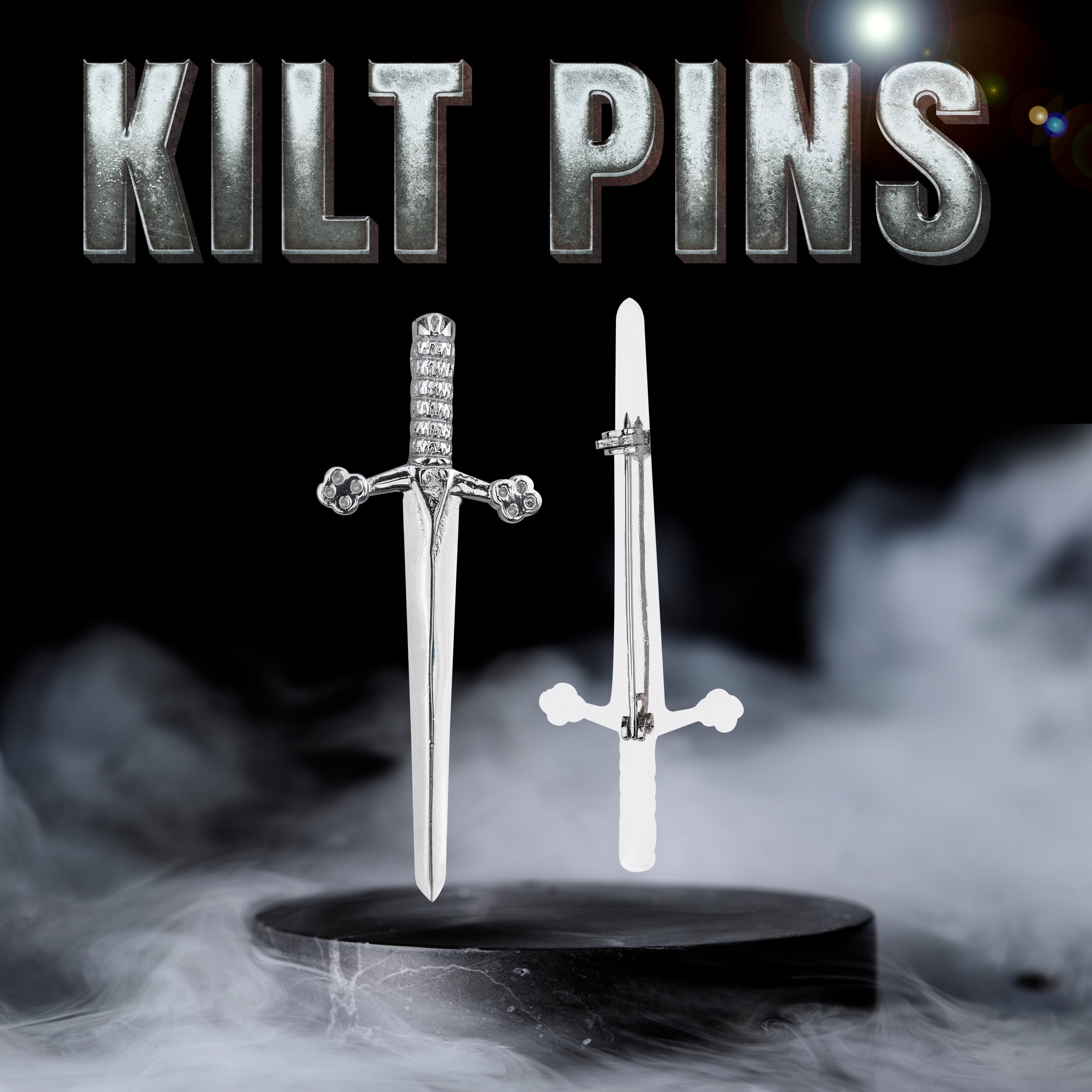 Kilt Pin Chrome (Bruce Sword)