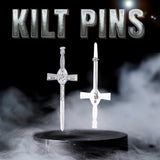 Kilt Pin Chrome (Masonic Thistle)