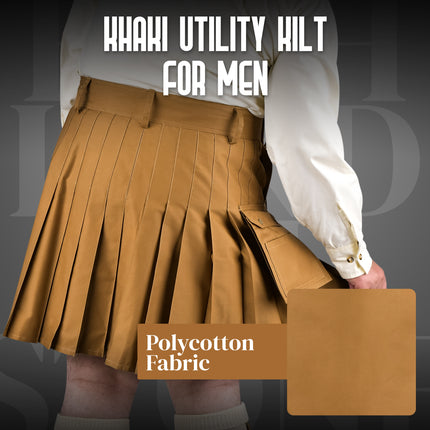 Phantom Modern Khaki Utility Kilt