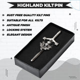 Kilt Pin Chrome (Thistle)