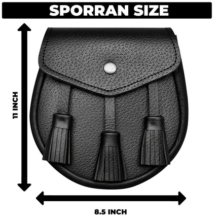 Leather Sporran I Black Grained