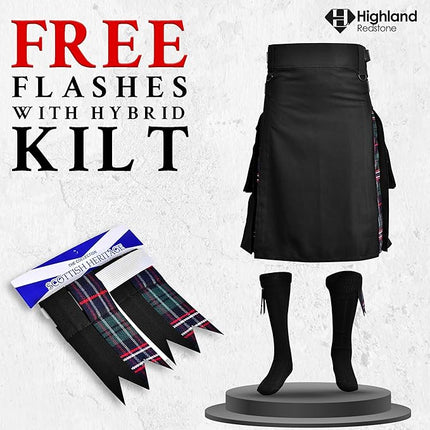 Scottish National Hybrid Utility Kilt for Men - Traditional Style with Modern Functionality