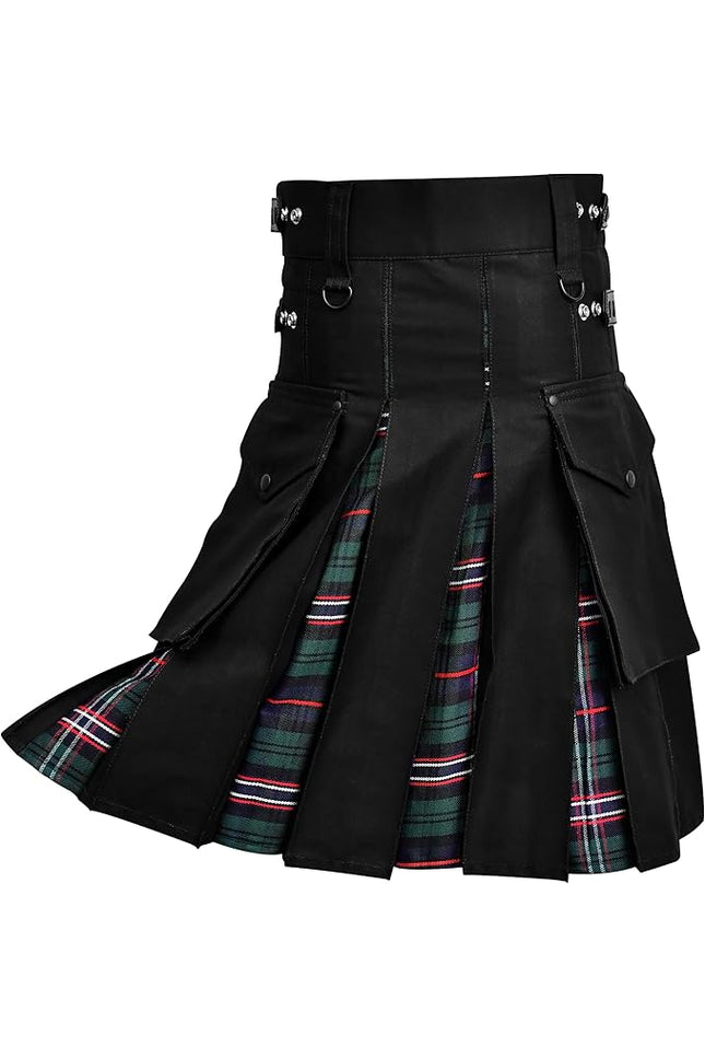 Scottish National Hybrid Utility Kilt for Men - Traditional Style with Modern Functionality | Big & Tall