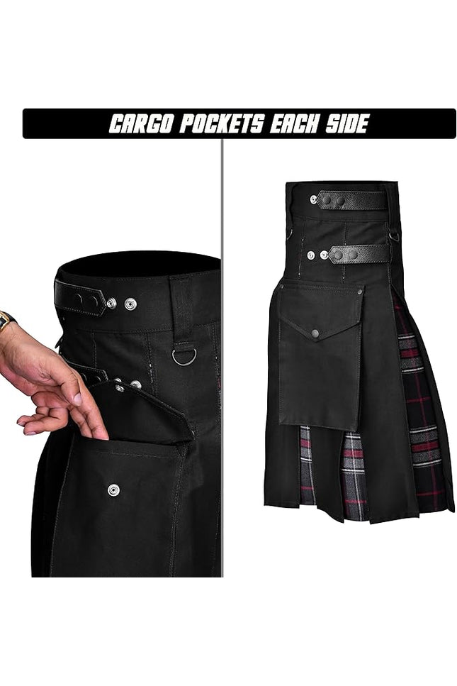 Spirit Of Bruce Hybrid Utility Kilts for Men  - Traditional Style with Modern Functionality