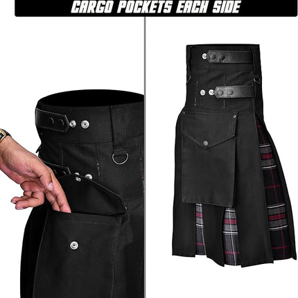 Spirit Of Bruce Hybrid Utility Kilts for Men  - Traditional Style with Modern Functionality | Big & Tall