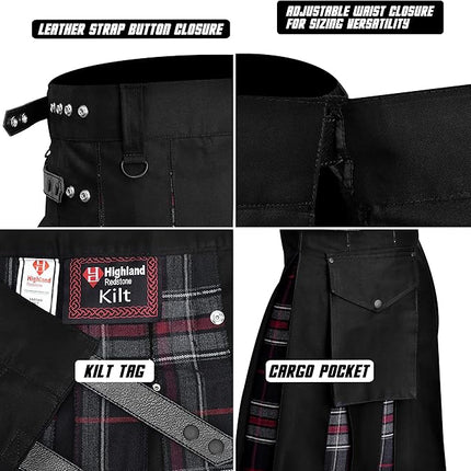 Spirit Of Bruce Hybrid Utility Kilts for Men  – Traditional Style with Modern Functionality