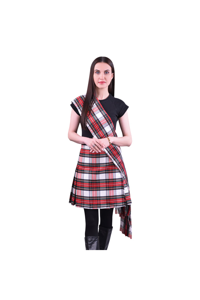 Women's Sash in Dress Stewart Tartan
