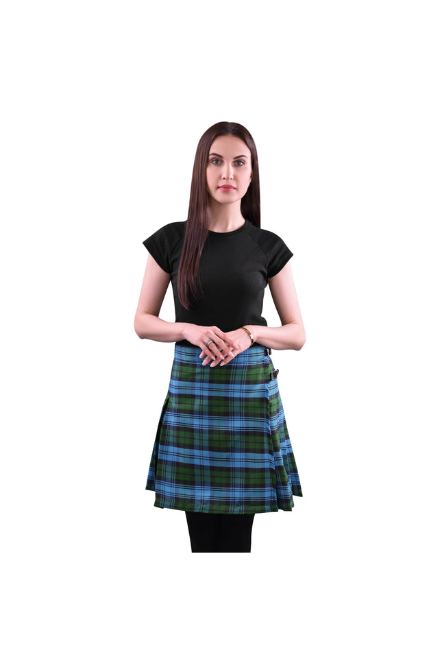 Woman Plaid Kilt -  Ancient Campbell Tartan Kilt - Premium Quality & Timeless Style | Big & Tall