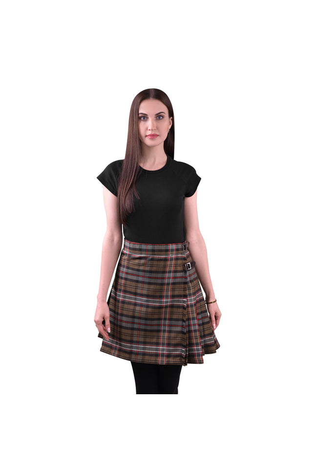 Woman Plaid Kilt - Scottish Heritage Weathered Tartan Kilt - Premium Quality & Timeless Style