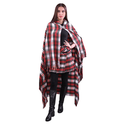 Women Tartan Cloak - Dress Stewart