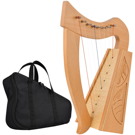 Mini Celtic Harp 8 String | Portable Celtic Instrument for Beginners & Professionals
