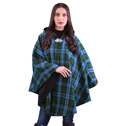 Women’s Cape in Ancient Campbell Tartan