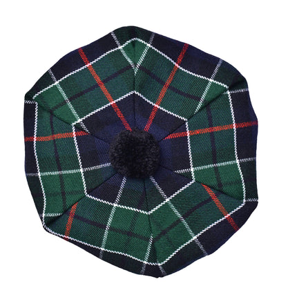 Tam O'Shanter Hat with Pompom | Green Leslie Tartan