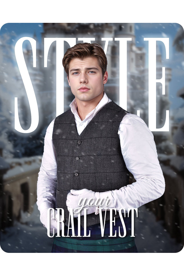 Charcoal Grey Crail Vest