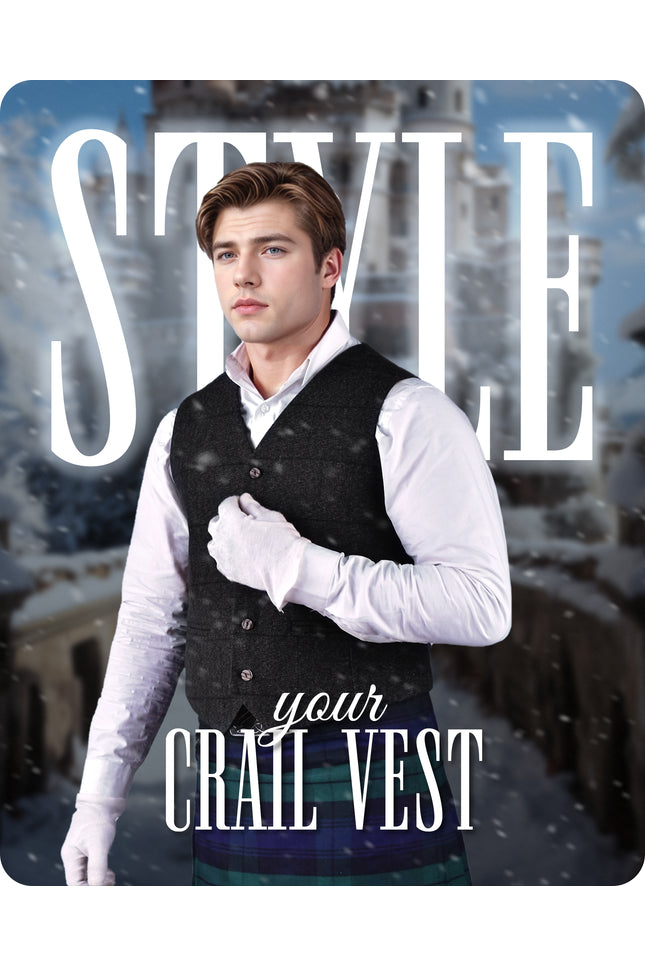 Charcoal Grey Crail Vest - Self Check