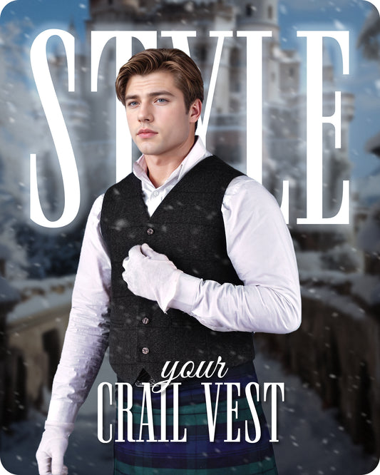 Charcoal Grey Crail Vest - Self Check