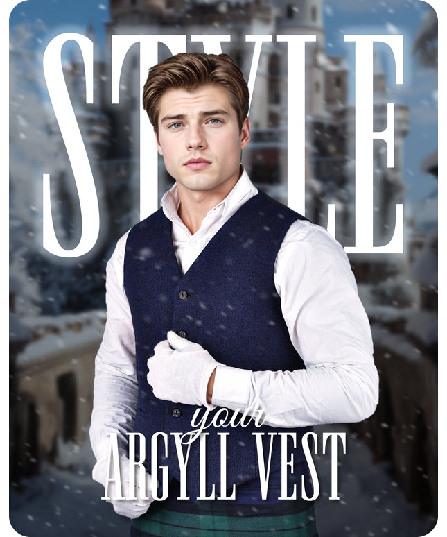 Blue Argyll Vest