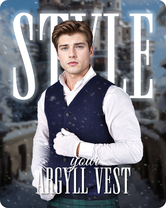 Blue Argyll Vest