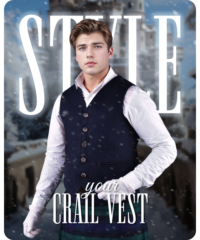 Navy Blue Crail Vest