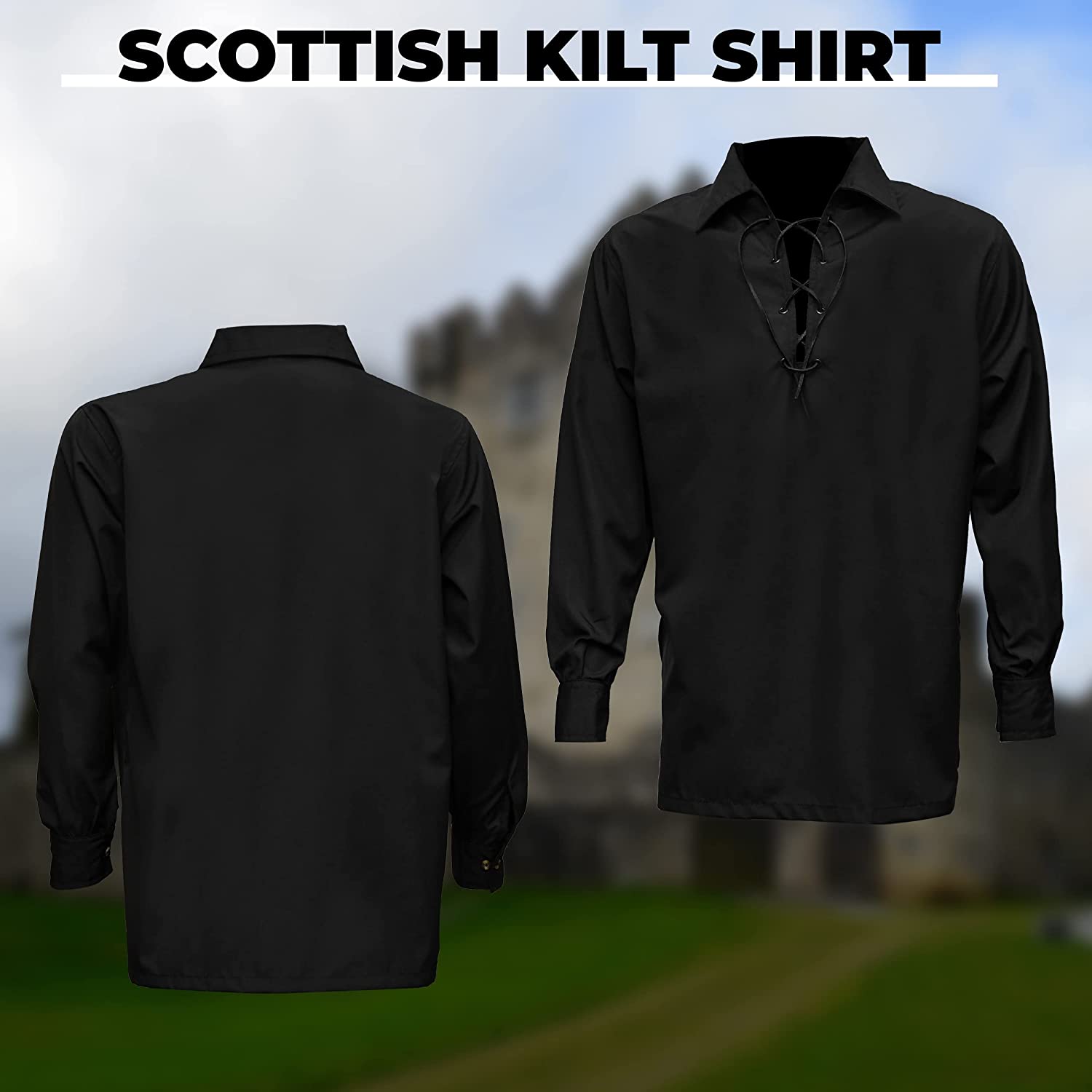 Highland Black Kilt Shirt