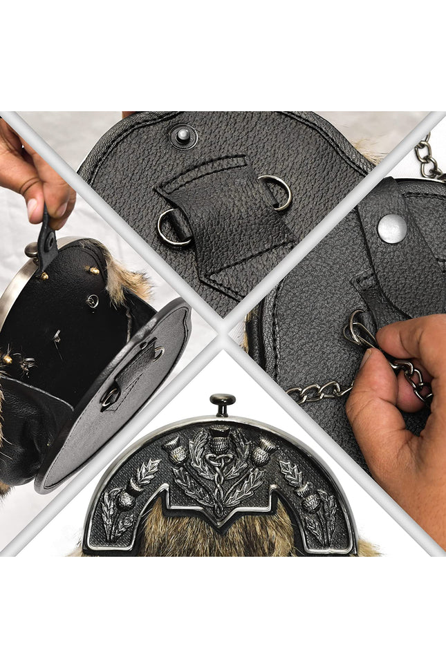  Sporrans, sporrans for sale mens sporrans  leather sporrans day sporrans sporrans for kilts custom sporrans military sporrans tartan sporrans,  dress sporrans scotland sporrans artificer sporrans scottish sporrans masonic sporrans scottish sporrans for sale,  hunting sporrans formal sporrans jacobite sporrans, kilt accessories, sporran bag, sporan, sporrans, kilt pouch, what is a sporran, Full Dress Coyote Fur Sporran with Antique Thistle Tassel