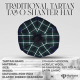 Tam O_Shanter Hat with Pompom (Graham Modern)