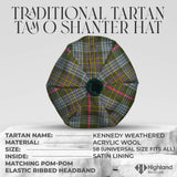 Tam O_Shanter Hat with Pompom (Kennedy Weathered)