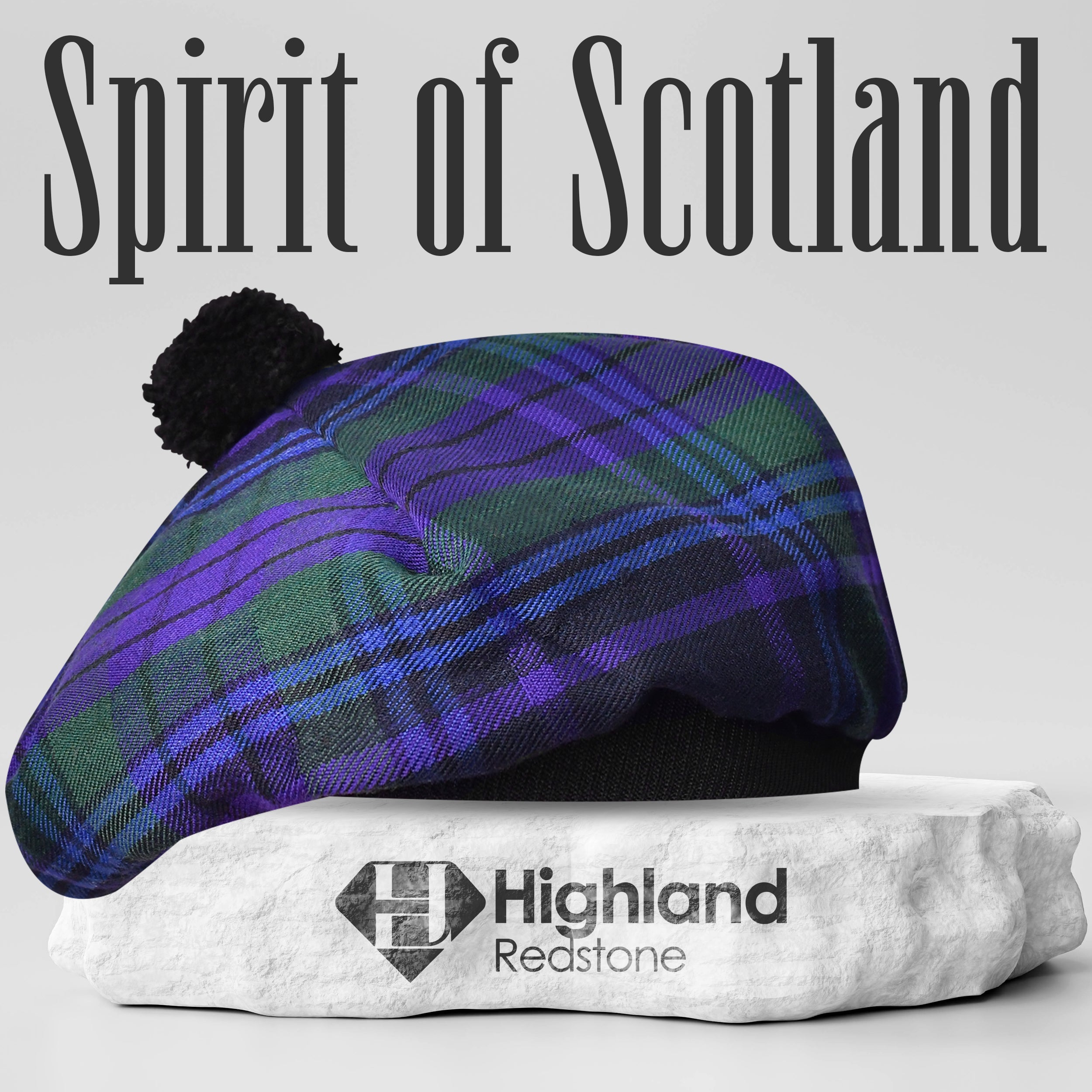 Traditional Tam O'Shanter Hat with Pompom | Spirit of Scotland