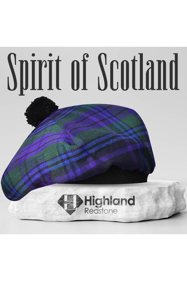 Traditional Tam O'Shanter Hat with Pompom (Spirit of Scotland)
