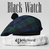 Tam O_Shanter Hat with Pompom (Black Watch)