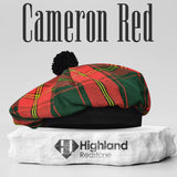 Tam O_Shanter Hat with Pompom (Cameron Red)